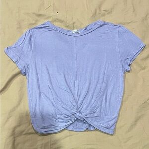 Lavender Twist-Front Women’s Top